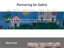 Tablet Screenshot of partneringforsafety.com